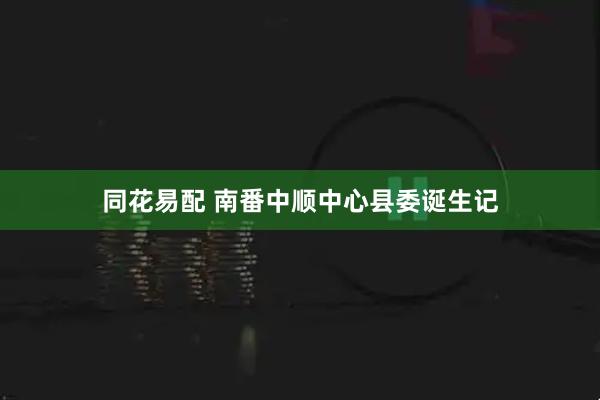 同花易配 南番中顺中心县委诞生记