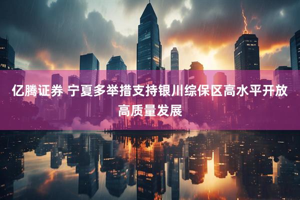 亿腾证券 宁夏多举措支持银川综保区高水平开放高质量发展